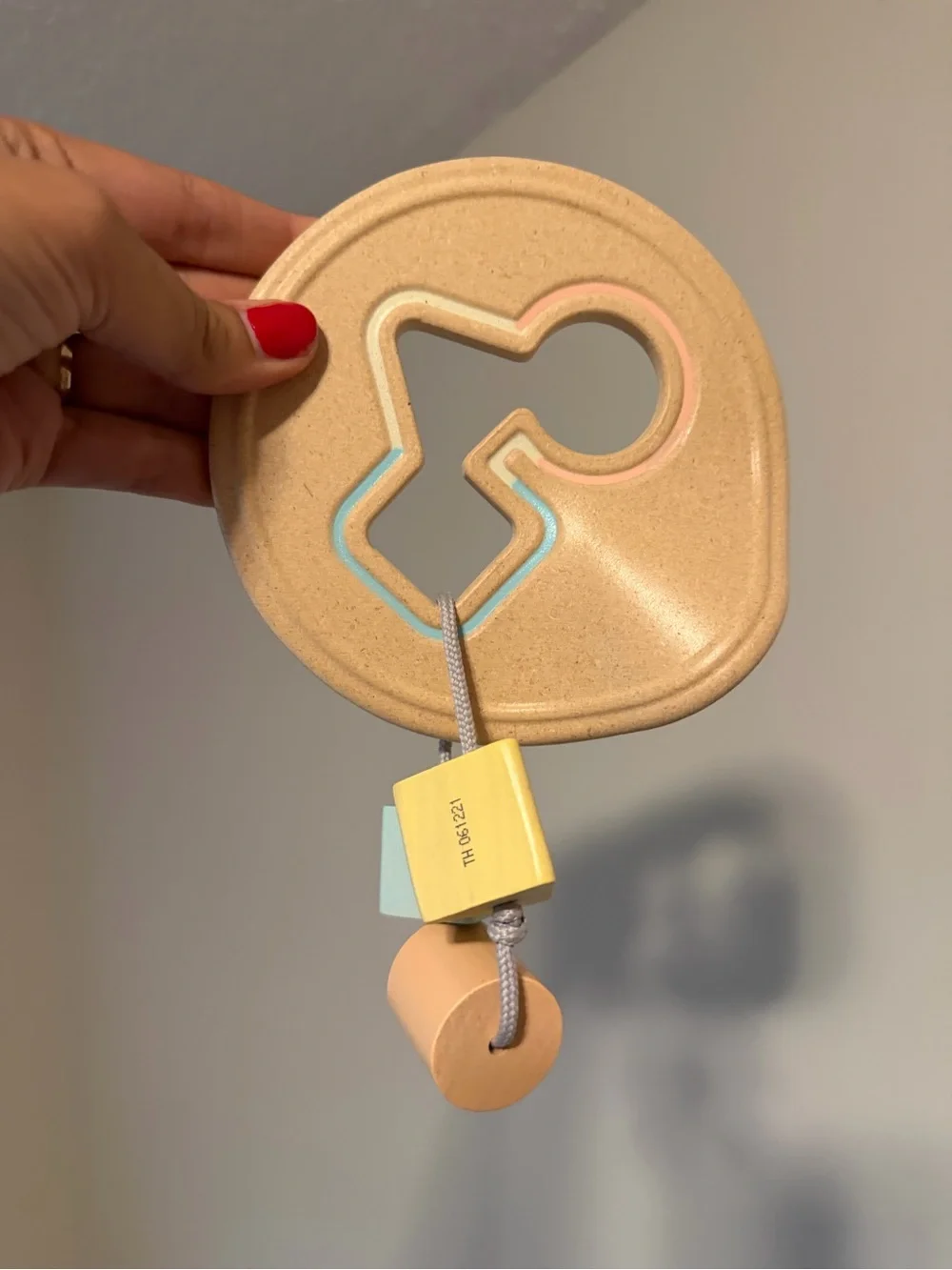 Beige Shape Sorter for Toddlers - Pastel Shapes
